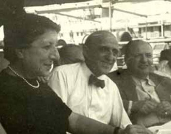 Bibí Zogbé y Quinquela Martín.