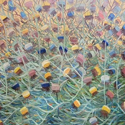 Cardos del Líbano, 122 x 111. Colección particular